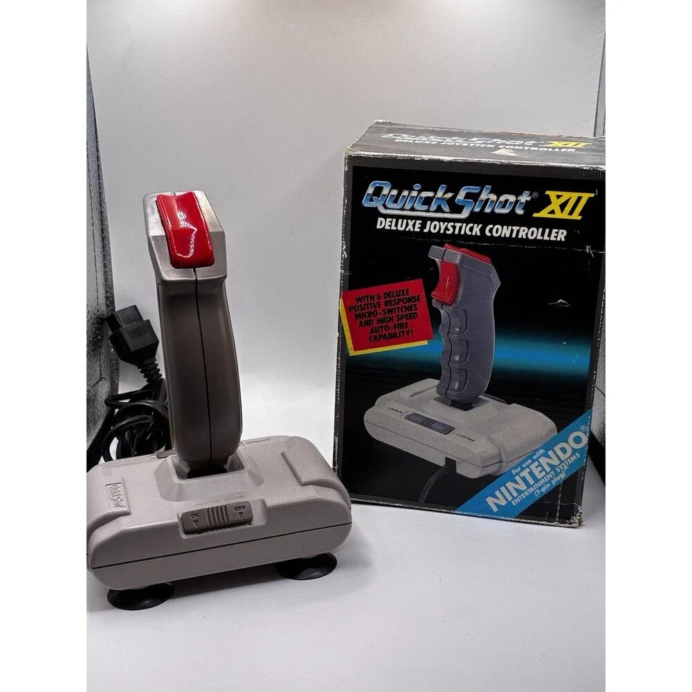 Quick Shot XII Deluxe Joystick Controller For Nintendo Entertainment Systems NES